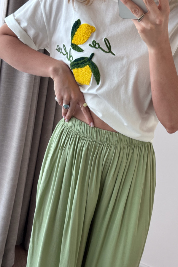 SPODNIE WISKOZOWE MATCHA SZEROKIE MIAMI 4