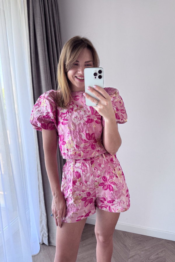 KOMPLET RÓŻOWO - ZŁOTY PINK CHIC 6
