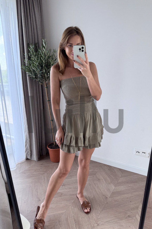 KOMBINEZON MUSLINOWY TUBA OLIWKA 4