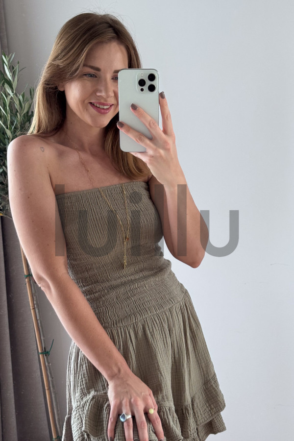 KOMBINEZON MUSLINOWY TUBA OLIWKA 6
