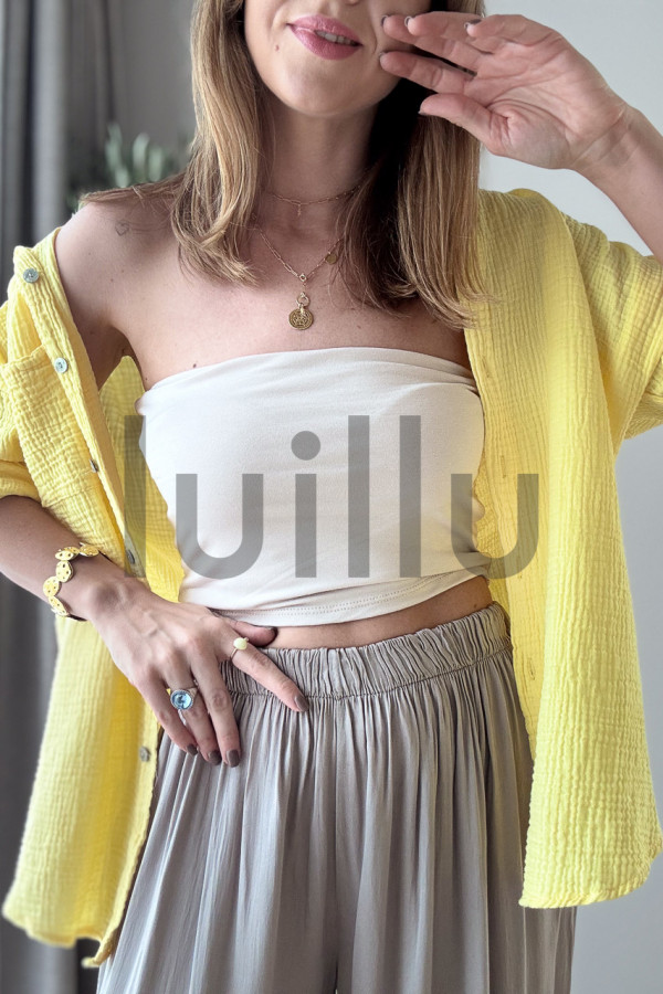 TOP TYPU BANDEAU JASNY BEŻ 2