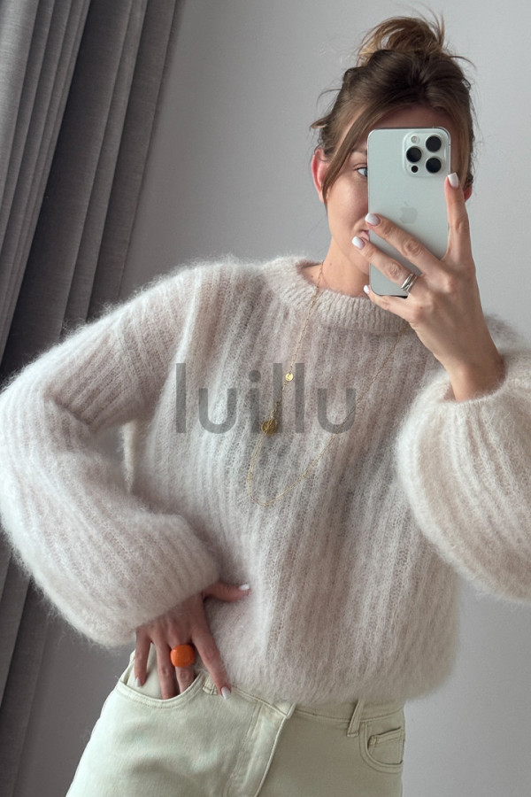 SWETER MOHEROWY CHMURKA PREMIUM ALABASTER 5