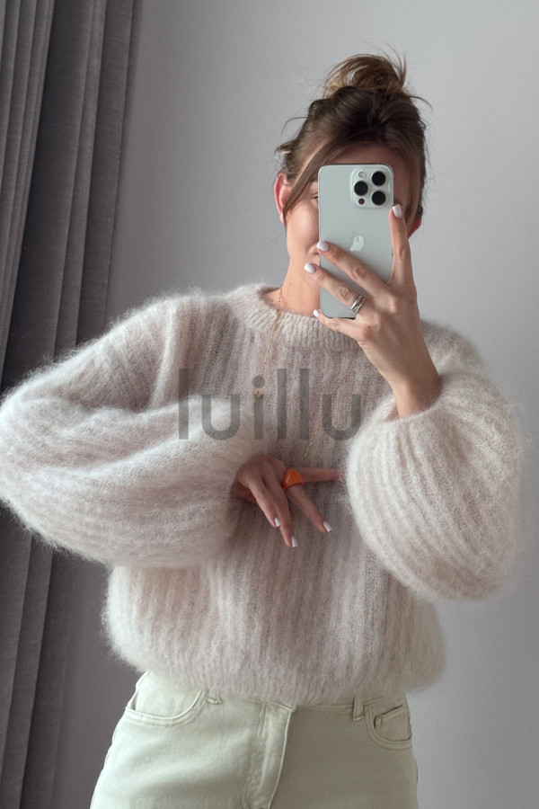 SWETER MOHEROWY CHMURKA PREMIUM ALABASTER 6