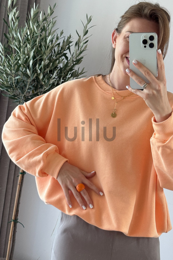 BLUZA Z BAWEŁNY PREMIUM MORELOWA LARA 4