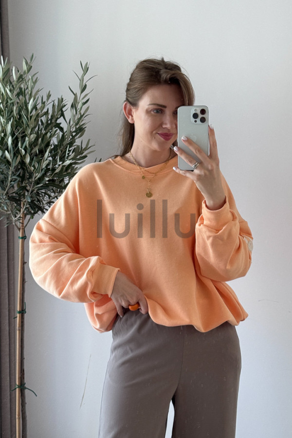 BLUZA Z BAWEŁNY PREMIUM MORELOWA LARA 5