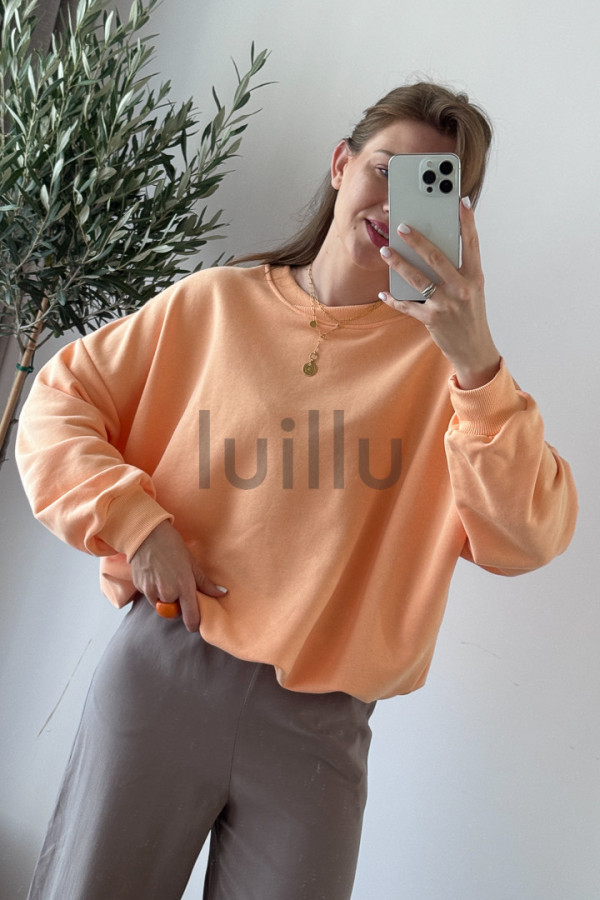 BLUZA Z BAWEŁNY PREMIUM MORELOWA LARA 7
