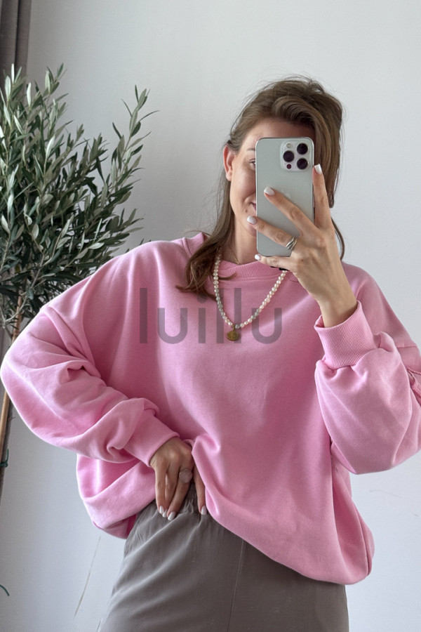 BLUZA Z BAWEŁNY PREMIUM CUKIERKOWA LARA