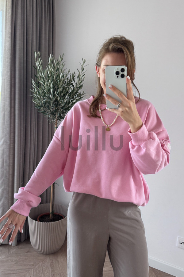 BLUZA Z BAWEŁNY PREMIUM CUKIERKOWA LARA 4