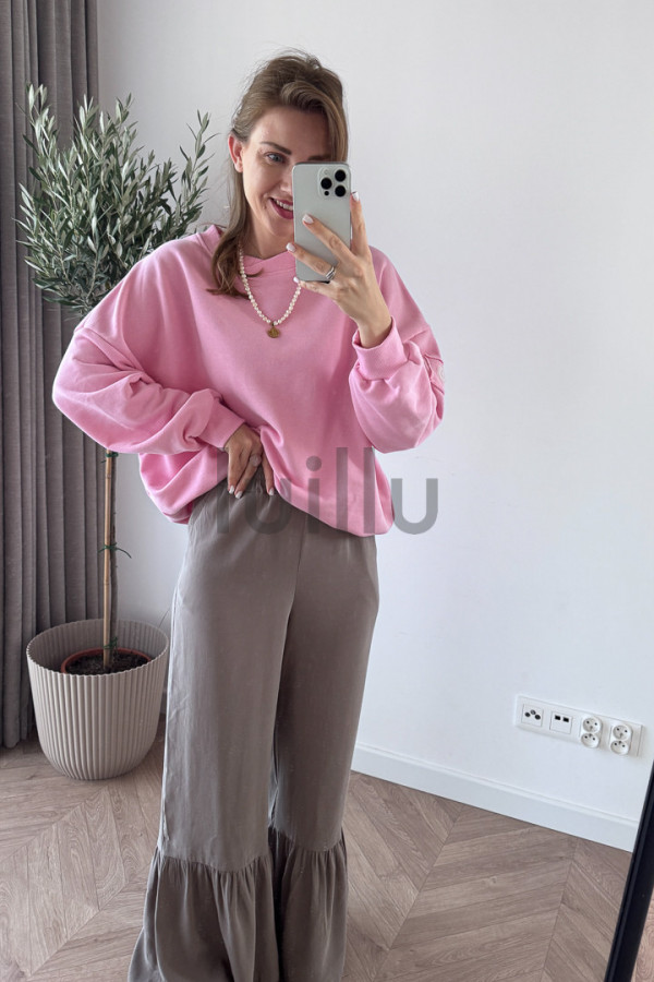 BLUZA Z BAWEŁNY PREMIUM CUKIERKOWA LARA 2