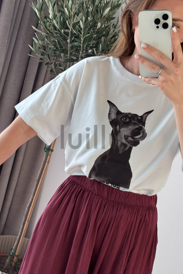 KOSZULKA BIAŁA Z BAWEŁNY PREMIUM DOBERMAN 5