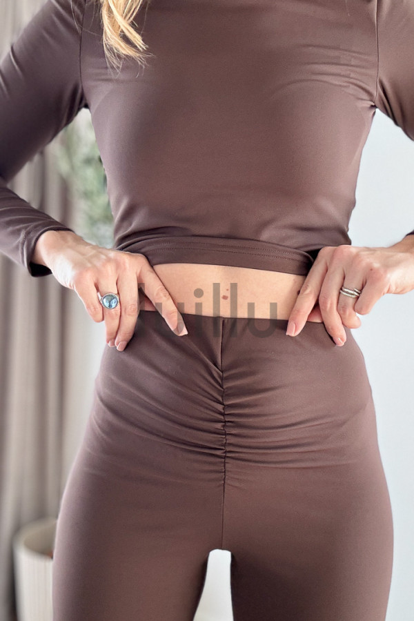 LEGGINSY MODELUJĄCE PUPE SLAY CZEKOLADA MLECZNA (PRE-ORDER, DOSTAWA 10 DNI ROBOCZYCH) 6