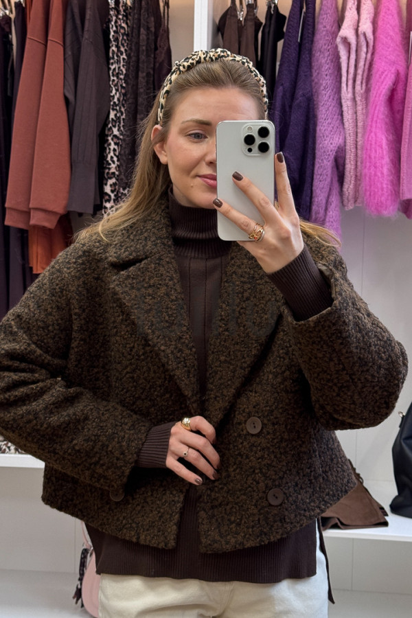 SWETER GOLF Z WISKOZĄ Z WARKOCZEM CZEKOLADA 7